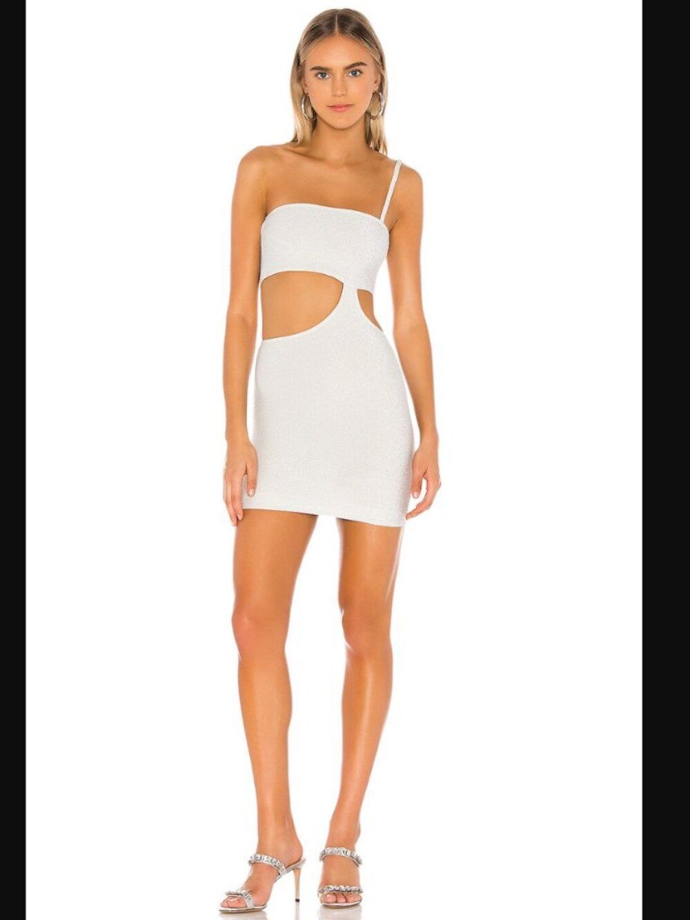 NWT Superdown Cherise Mini Dress in Silver | Size XXS
